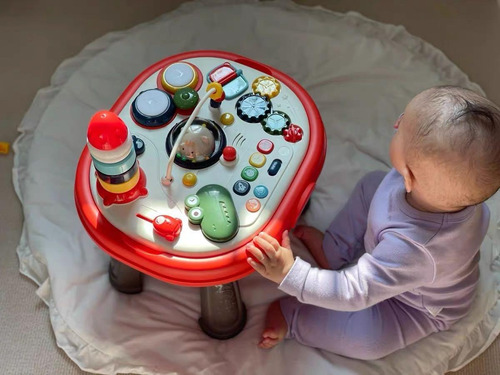 Mesa Didactica Huanger Musical Luz Almacenar 4 En 1 Full
