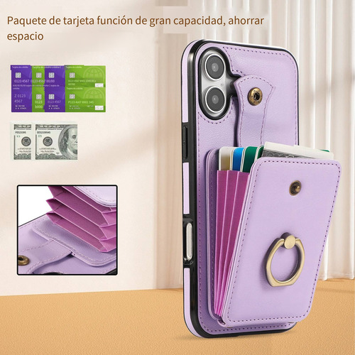 Funda Para Samsung Galaxy S21fe/s20/s20 Plus Funda De Teléfono Tipo Cartera Con Tarjetero Y Anillo Giratorio De 360°