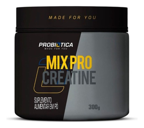 Creatina Monohidratada Mix Pro 300g Probiotica Sabor Sem sabor