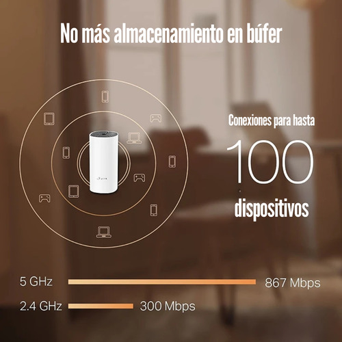 P Sistema Wi-fi Mesh Tp-link Deco M4 (2-pack) Ac1200