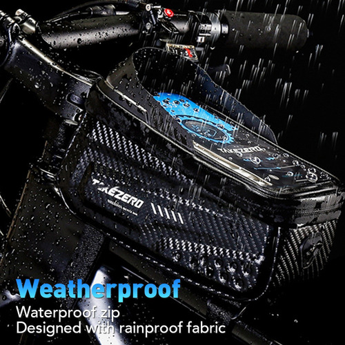 P Bolsa De Bicicleta Impermeable Con Marco De Tubo Frontal