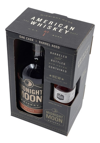 Imagen 1 de 10 de Pack Regalo Whisky Midnight Moon Oak Cask + 50ml Apple Pie