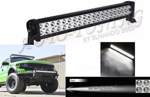 Barra De Led 120 W Alta Potencia 40 Leds  Con Anclajes! 55cm