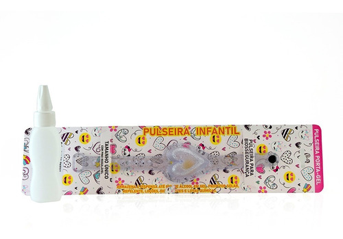 Imagen 3 de 5 de Pulseras Sanitizantes Corazón Transparente Glitter Luminares