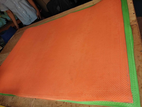  Microporosa Para Calzado Verde Y Naranja De 4 Mm De Grosor 