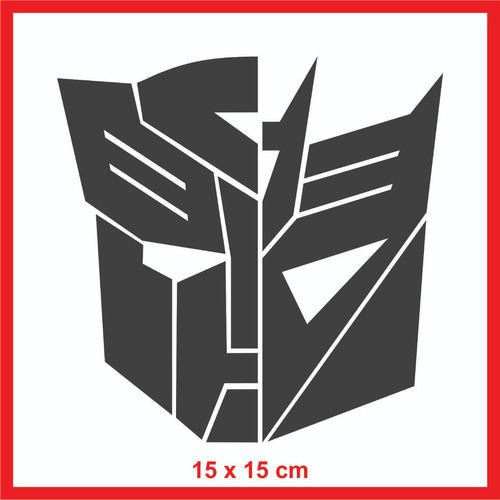 Calco Vinilo Mitad Transformers Decepticon Auto Tuning Termo