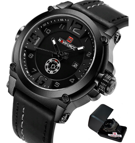 Relógio Naviforce 9099 Pulseira Couro