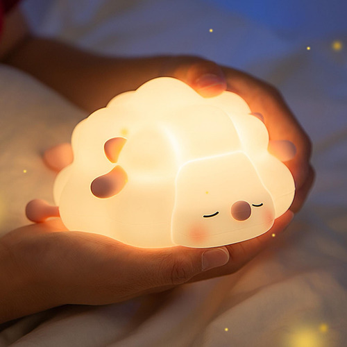 Lámpara De Mesa Con Luz De Noche, Luz De Noche De Silicona