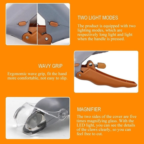Cortador Profesional De Uñas For Perros Con Luz Led