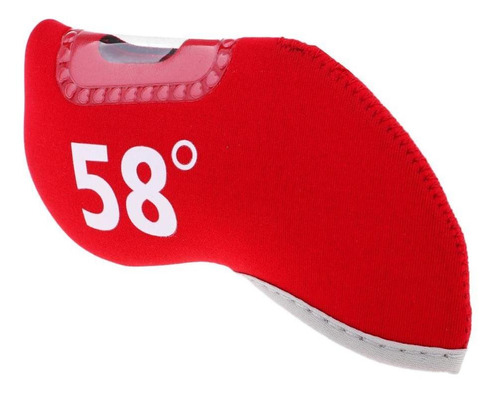 Golf Club Iron Putter Headcover Head Cover 58 Grados Rojo