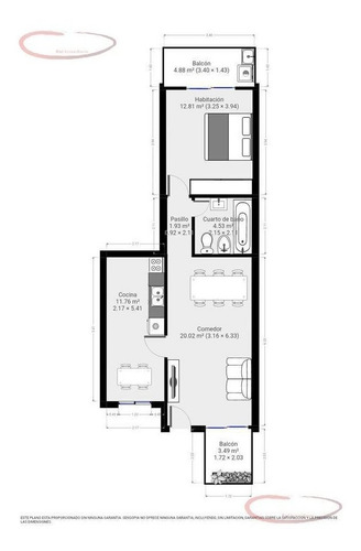 Imagen 20 de 20 de Ph Tipo Duplex 2 Ambientes Al Frente Con 2 Balcones