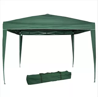 Tenda Gazebo 3x3m Articulada Alumínio Praia Camping Bolsa Cor Verde