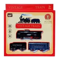 Comprar Tren Vintage Pila Locomotora+2  Vagones Devoto Hobbies