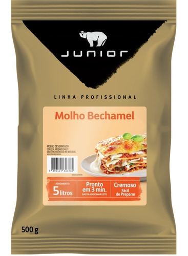 Molho Branco Bechamel Junior 500g Food Service