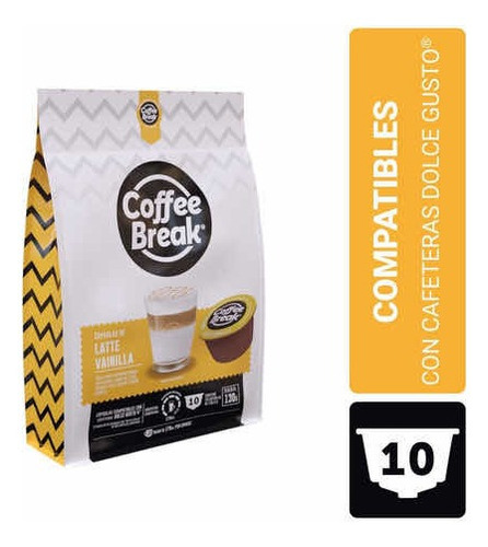 Latte Vainilla Capsulas Dolce Gusto Coffee Break Capsuland