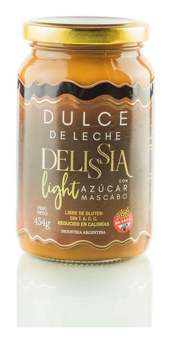 Dulce De Leche C/azúcar Mascabo Delissia X 400gs - Sin Tacc