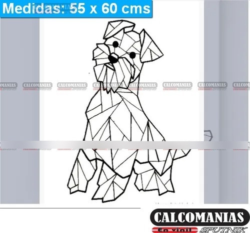 Perro Schnauzer Decoración Pared Minimalista 