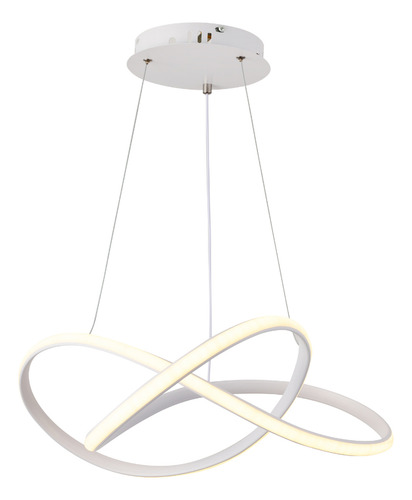 Lustre Pendente Led Flat Retorcido 43w*2 C/ Sequenciador