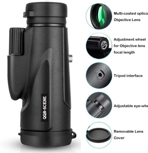 Imagen 6 de 10 de Monocular Telescopio 12 X 50 Binocular Hd Impermeable