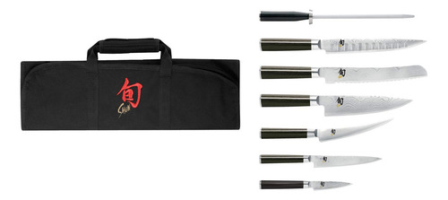 Shun Cutlery Classic Juego De 8 Cuchillos Para Estudiantes