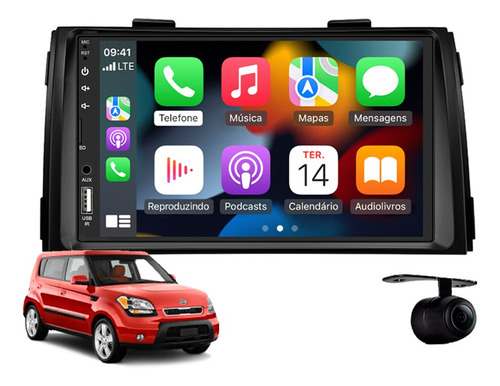 Central Multimidia Apple Carplay Kia Soul 2009 2010