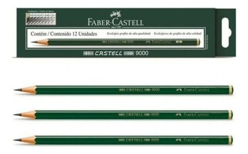 Caixa De Lápis 9000 2 B Faber Castel 12 Unid Kit 3
