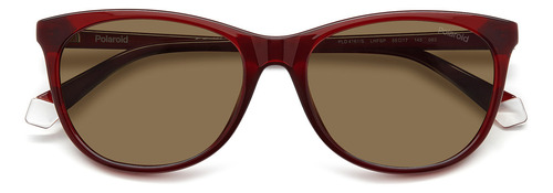 Lentes Sol Polaroid Mujer Burgundy 206729lhf55sp