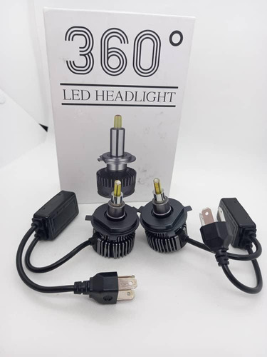 Par Ampolletas Turboled H4 Led Headlight 360 Grados 25.000lm