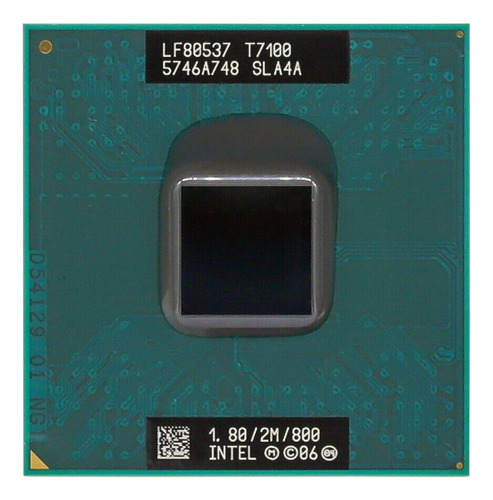Procesador Intel Core2 Duo T7100 Sla4a 1.8ghz 2mb 800mhz (Usado)