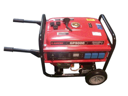 Imagen 2 de 4 de Grupo Electrogeno Arvek Gp9000 Nafta 8kva Con Ruedas