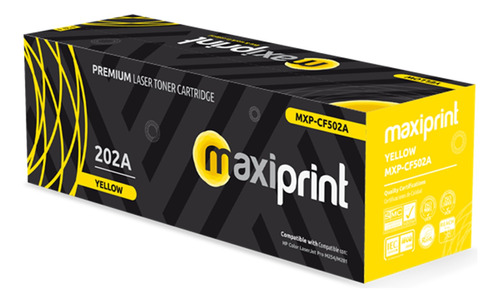 Toner Maxiprint Compatible Hp Canon Yellow Cf502a Canon 054y