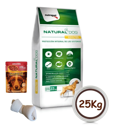 Natural Dog 22kg Oferta+ Regalo  Racionya