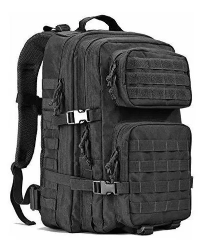 Mochila Tactica Militar 40 Litros Reebow Gear Negro | gratis