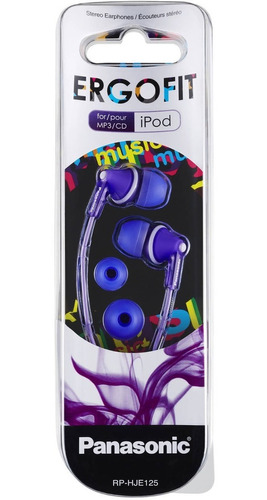 Audífonos Panasonic Ergofit Rphje125v Color Violeta