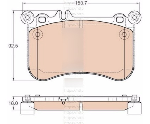 Pastilha Dianteira Mercedes Cls550 4.7 V8 Original 2012-2013