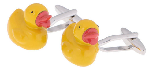 Cute Amarillo Pato Gemelos Moda Moda Camisa Joyería