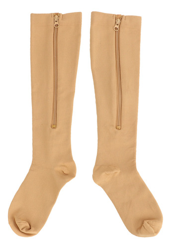 Calcetines De Compresión Con Cremallera Para Mujer, 1 Par, 1