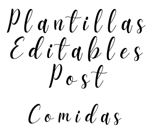 Post  Para Instagram Editables Para Canva -comida-