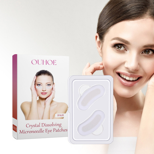 Tapa-olhos De Microagulha Com Dissolução De Cristais Natural