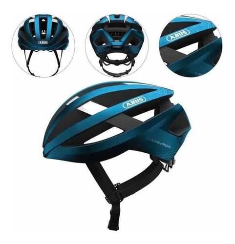 Capacete Abus Viantor Azul Fosco