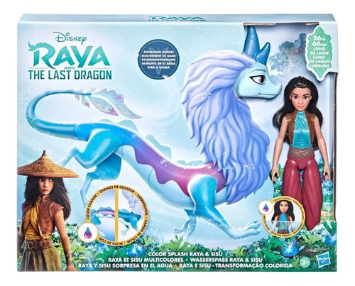 Juguete Disney Raya Y Dragón Sisu Cambia Color En Agua