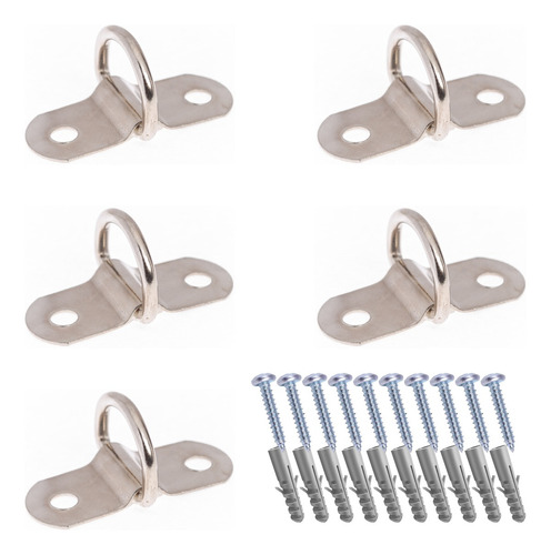 Kit 5 Pitão Para Toldo Chapinha Com Argola Trava De Chão