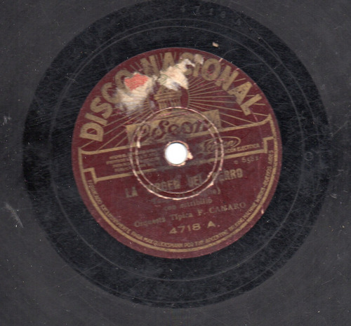 Disco Past Arg. Ledesma- F.canaro - Baldosa Floja L42) (Usado)