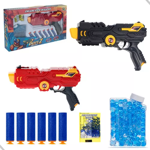 Brinquedo Arminha Nerf Pressão Lança Dardos/bolinhas De Gel Cor Preto na  Americanas Empresas