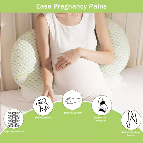Almohada De Embarazo Lactancia Ajustable Suave Portátil