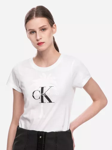 Playera Calvin Klein Jeans Mujer Logo Tee 100% Original