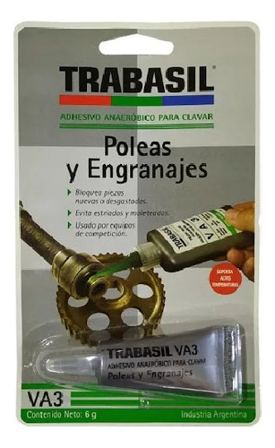 Trabasil Adhesivo Para Clavar Poleas Y Engranajes Va3 6gr