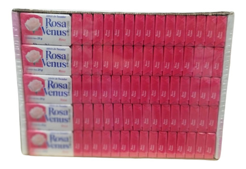 Jabón Rosa Venus Caja Con 100 Pzs 25gr C/u