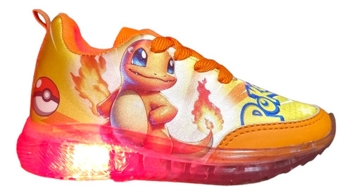 Tenis Personalizados Charmander Pokémon Luces Leds 