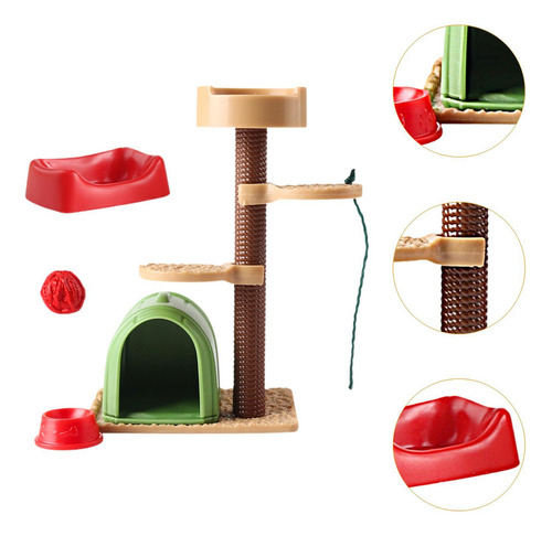 Marco De Escalada For Gatos En Miniatura, Juego De Juguetes